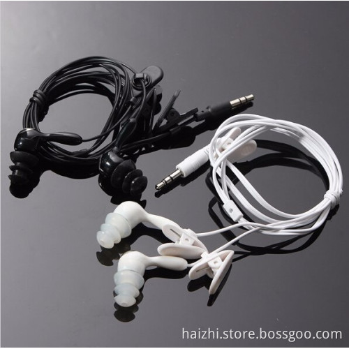 3.5mm swimming in ear waterproof earphone for iphone ipod MP3/4/5 media player mobilephone